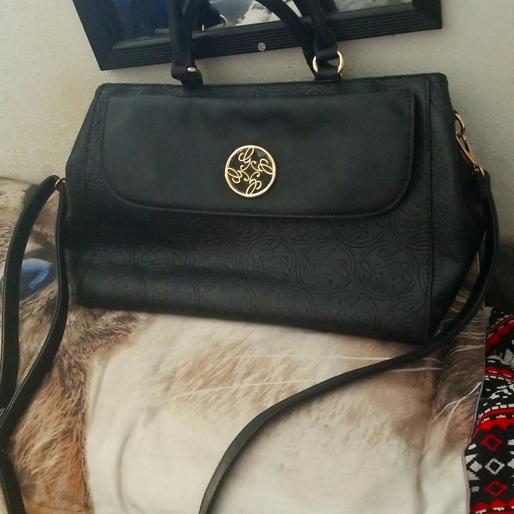 GUSSACI Black Leather Purse